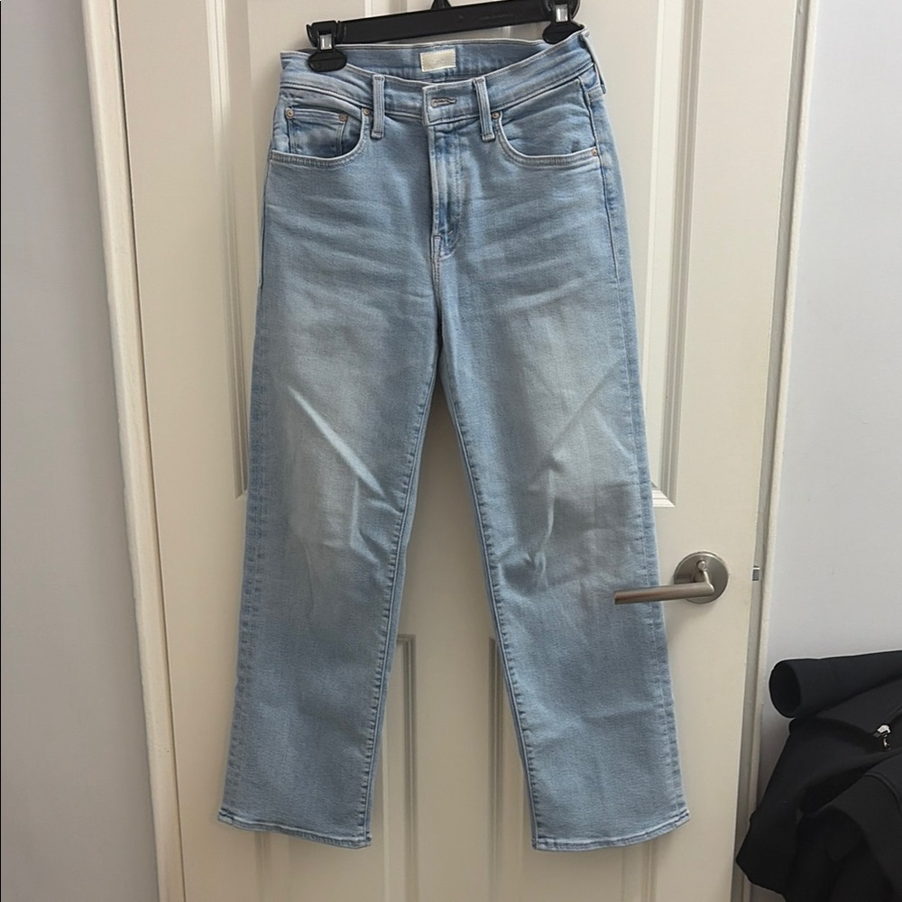 MOTHER “the mid rise rambler zip ankle” in “the balls in your court” size 27